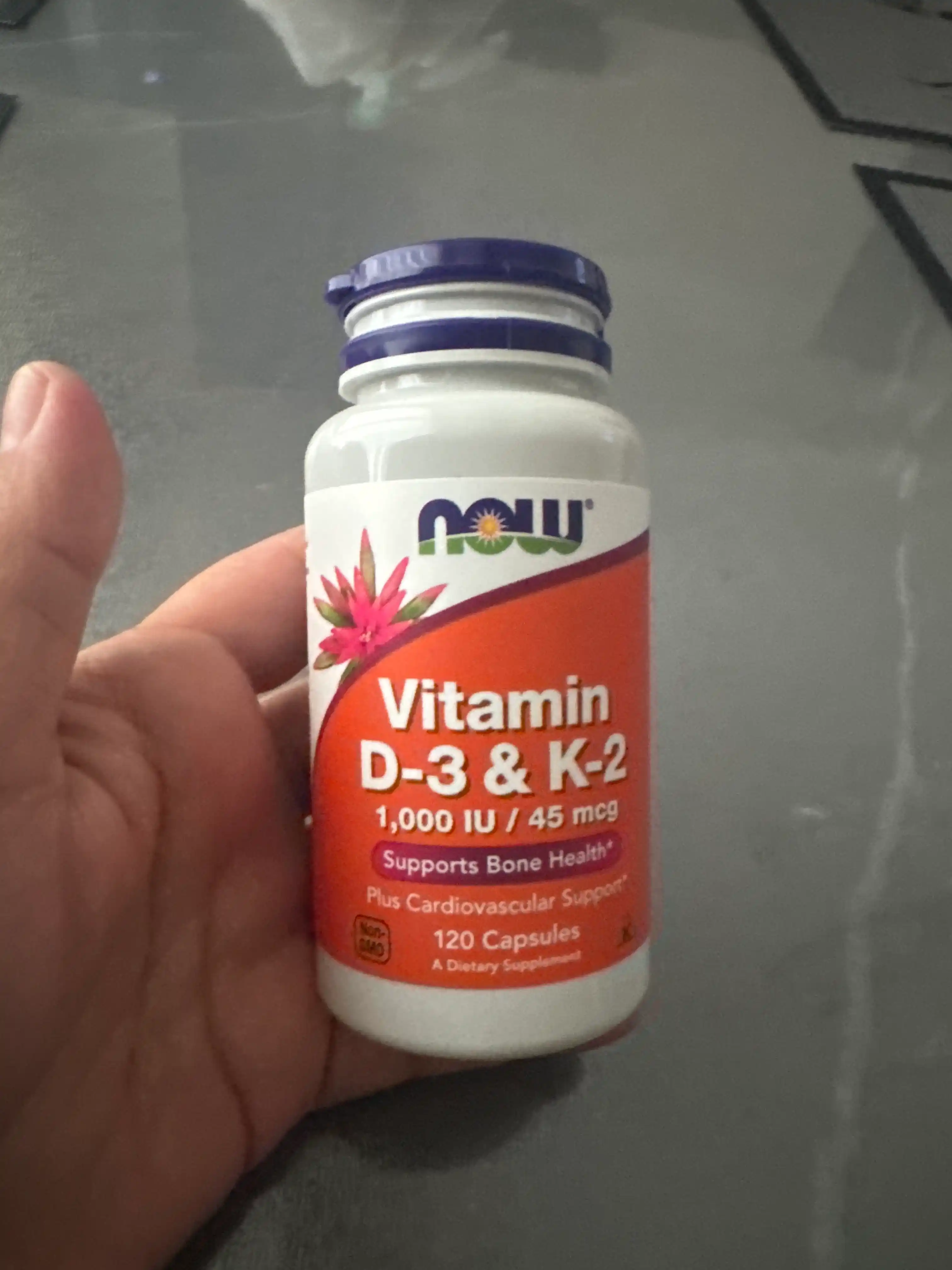 Vitamin D-3 & К-2 NOW Foods D3K2, 120 o'simlik kapsula