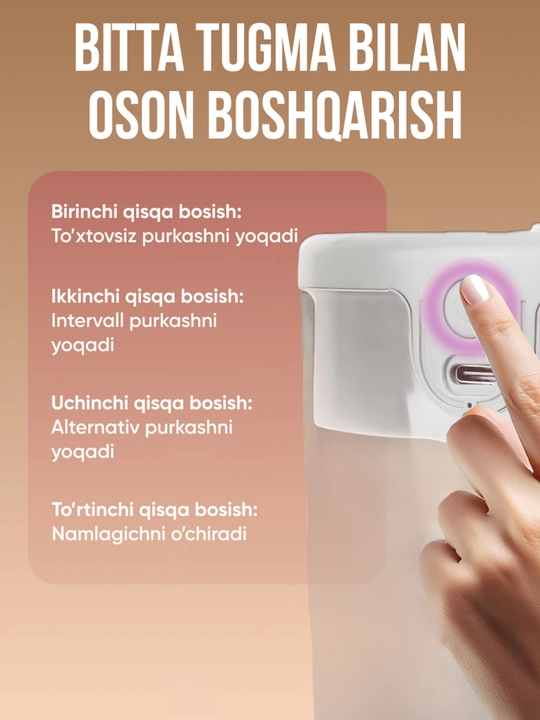 Havo namlagich uy va ofis uchun uvlajnitel ultratovushli
