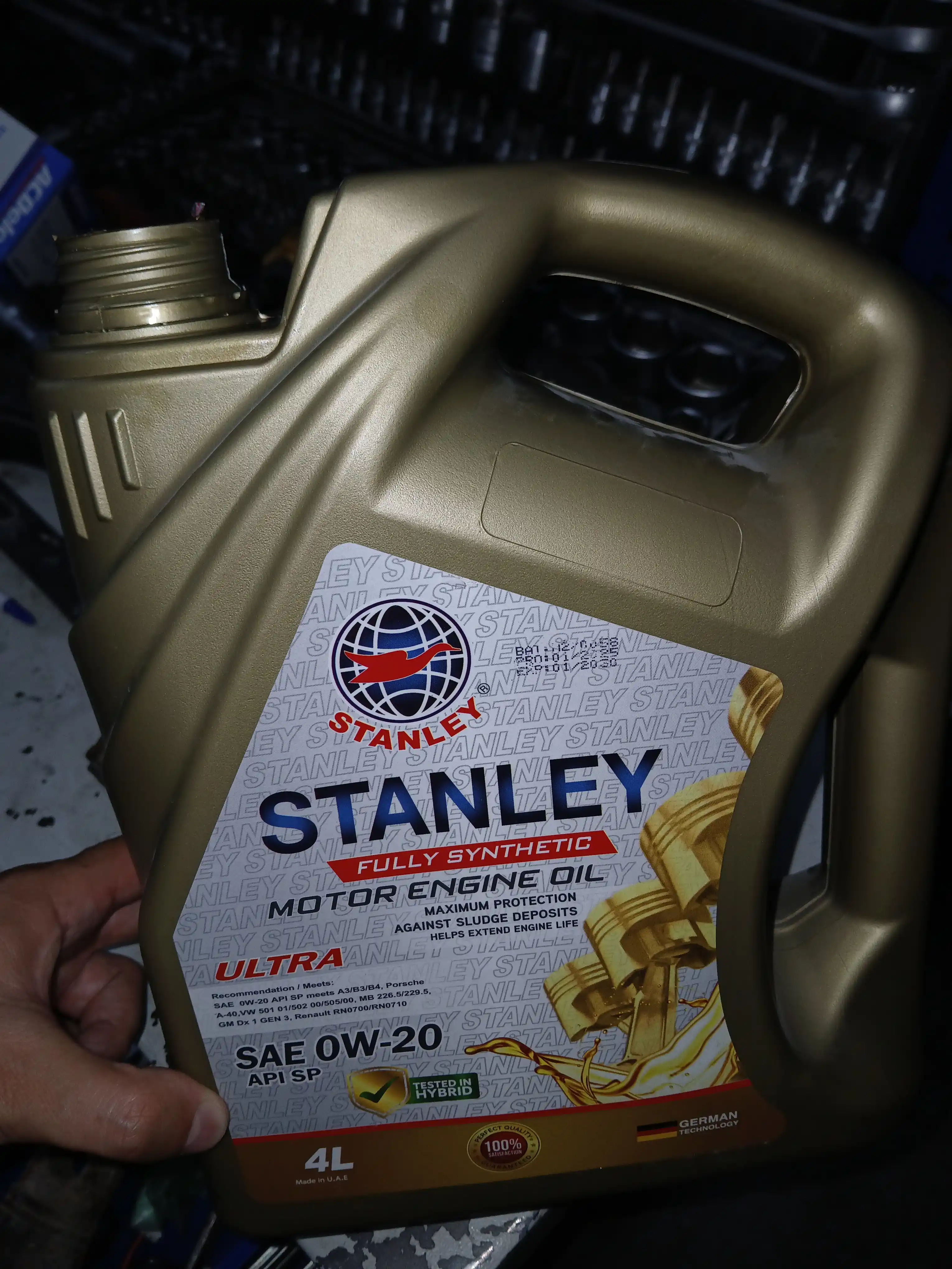 Stanley Ultra 0W-20 dvigatel motor moyi