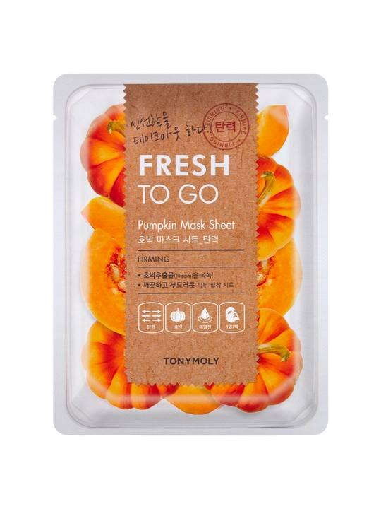 Тканевая маска для лица TONY MOLY FRESH TO GO 25г, ,питание, увлажнение, текстура, Корея