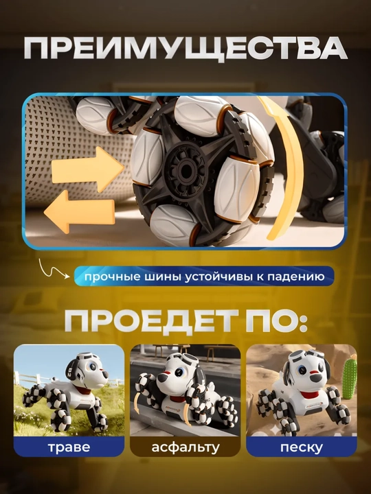 Masofadan boshqarish pulti bilan bolalar uchun robot it o'yinchog'i - 