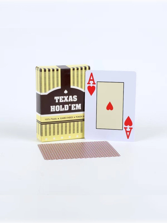 Игральные карты Texas Hold’em, пластиковые, 54 карты