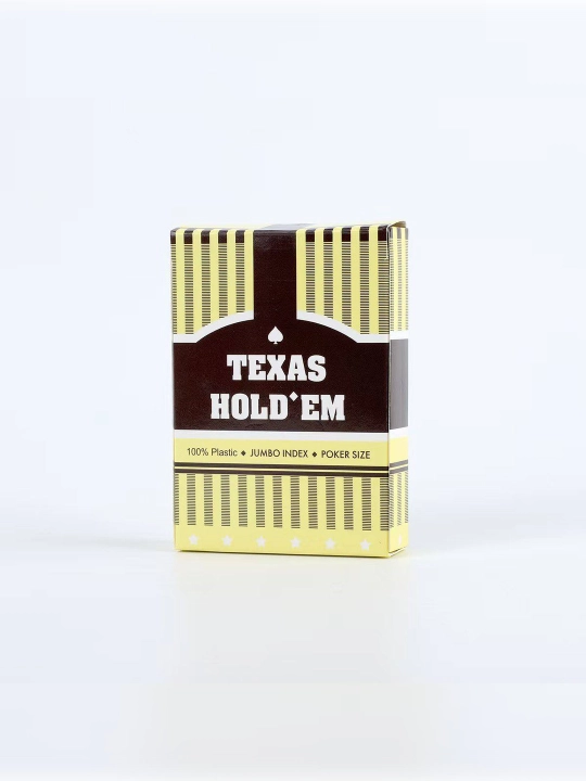 Игральные карты Texas Hold’em, пластиковые, 54 карты