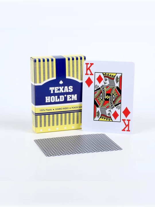 Игральные карты Texas Hold’em, пластиковые, 54 карты