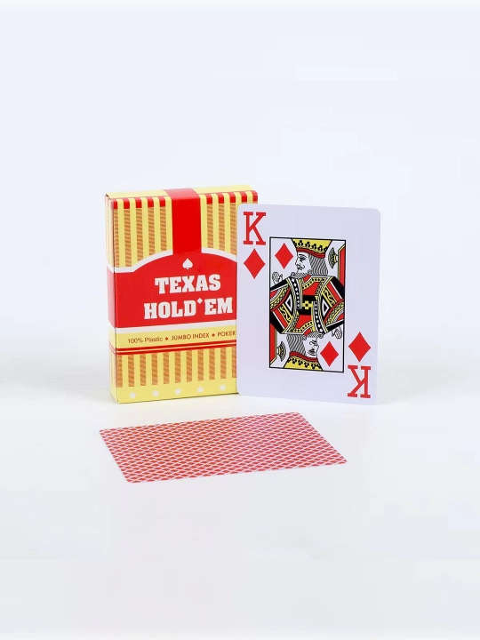 Игральные карты Texas Hold’em, пластиковые, 54 карты