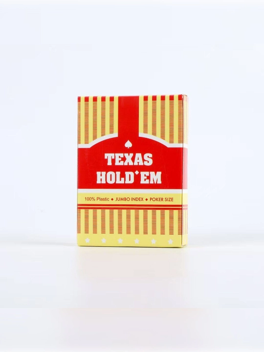 Игральные карты Texas Hold’em, пластиковые, 54 карты