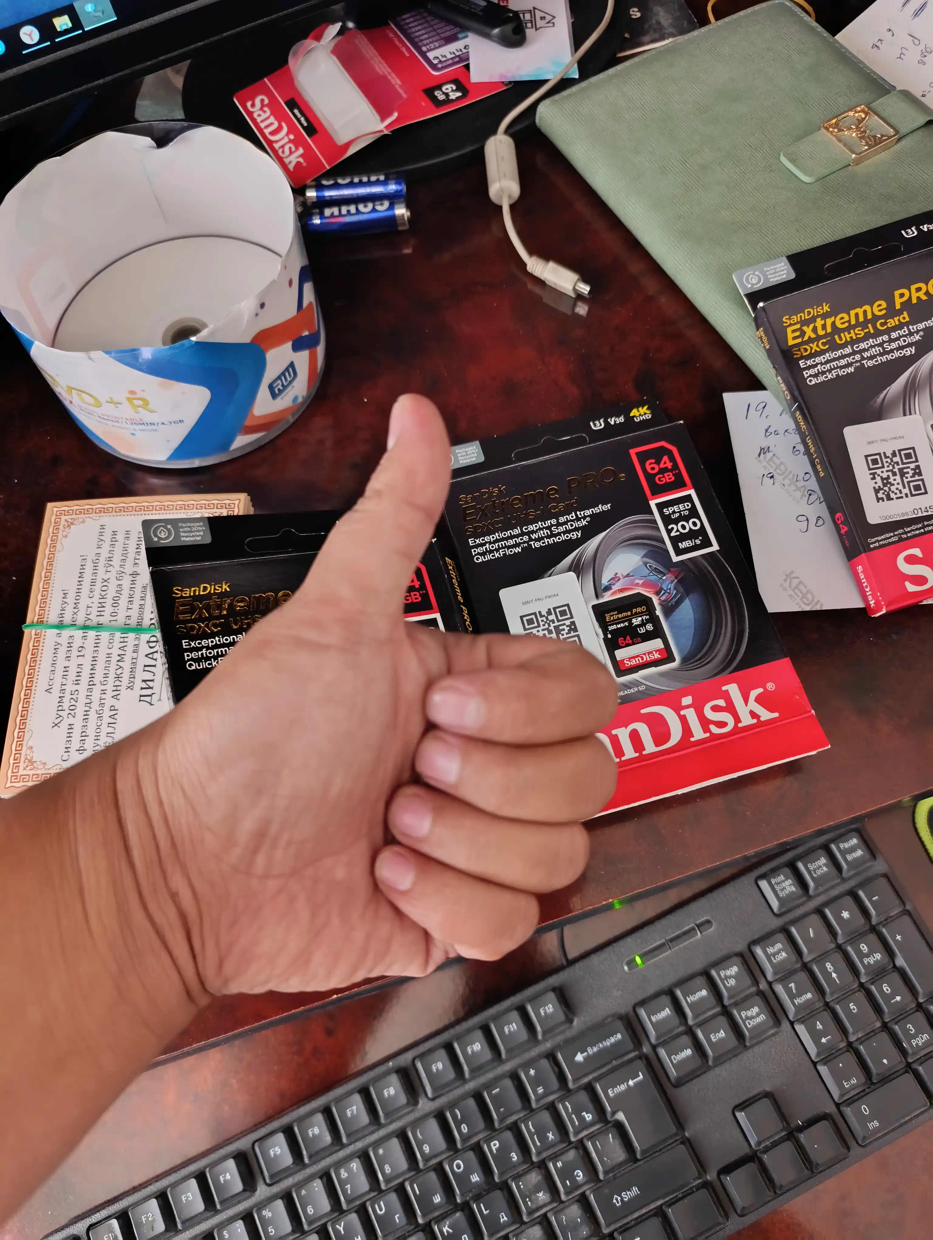 Карта памяти для фотоаппарата Sandisk Extreme Pro SDXC UHS-I card, 32 ГБ, 64 ГБ, 128 ГБ