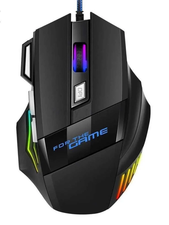 Simli o‘yin va ofis sichqonchasi, RGB chiroqli, 6/7 tugma, 3200 DPI
