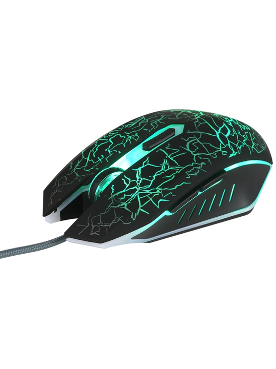 Simli o‘yin va ofis sichqonchasi, RGB chiroqli, 6/7 tugma, 3200 DPI