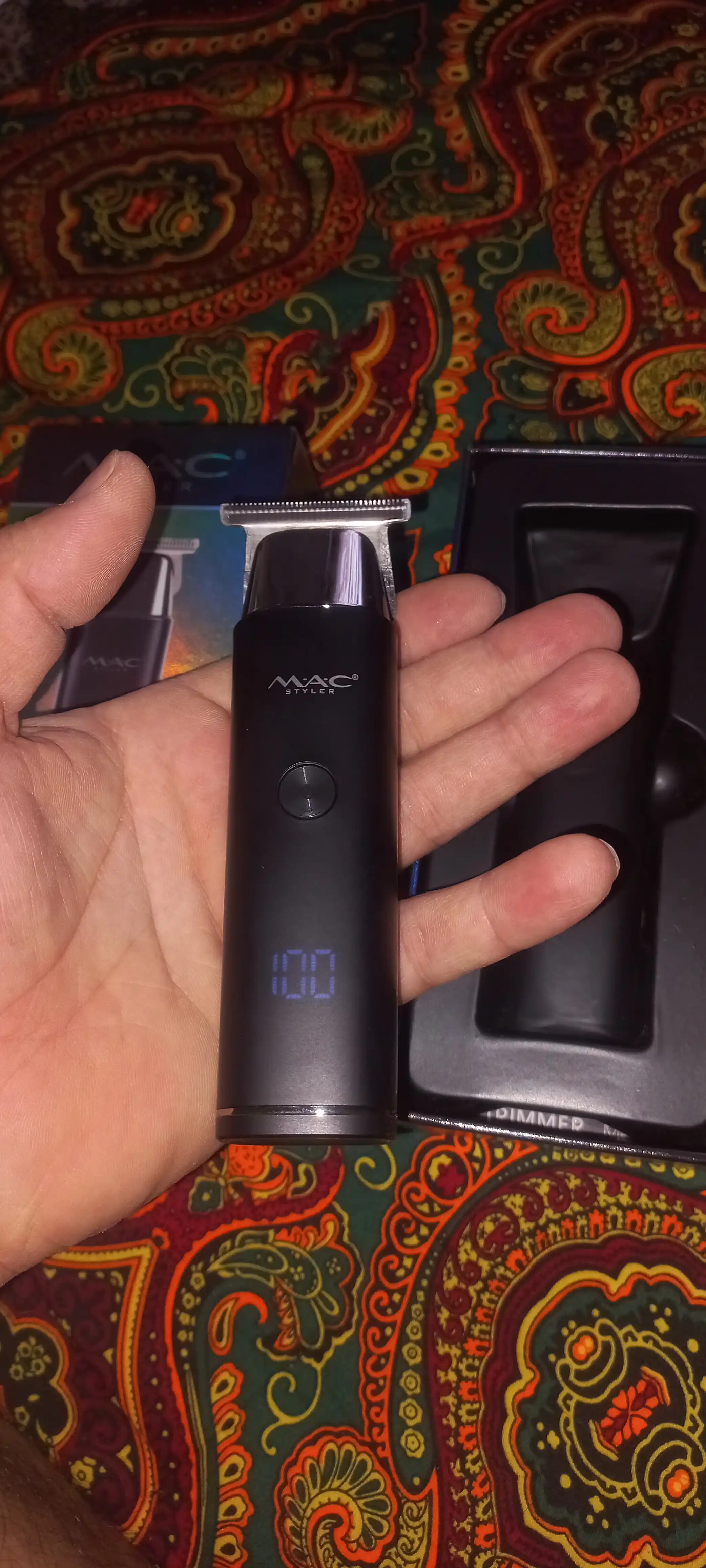 Simsiz soch olish mashinasi, MAC MC-092, LED displeyli soqol trimmer