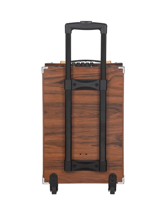 Караоке колонка B-Q12, 50 Вт, Bluetooth, с микрофоном, на колёсиках