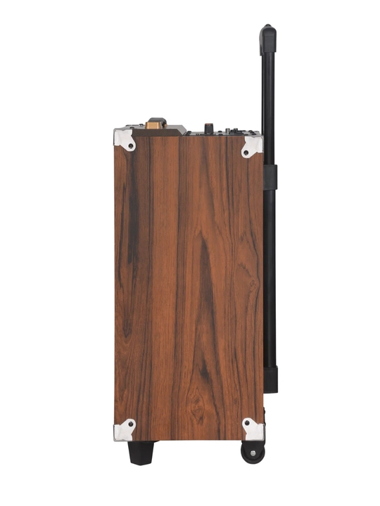 Караоке колонка B-Q12, 50 Вт, Bluetooth, с микрофоном, на колёсиках