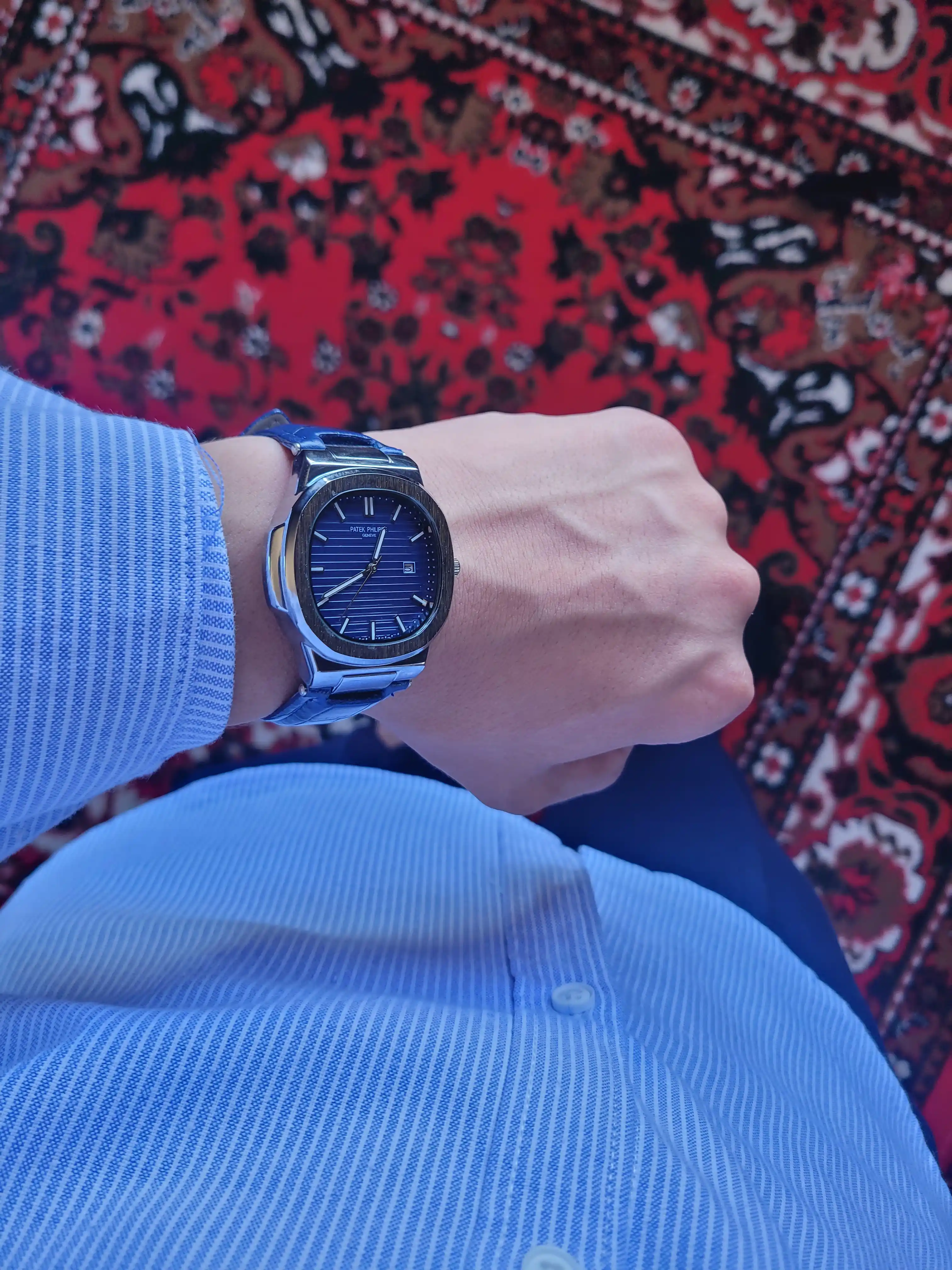 Erkaklar qo'l soati Patek Philippe, sovg'a qutisi bilan