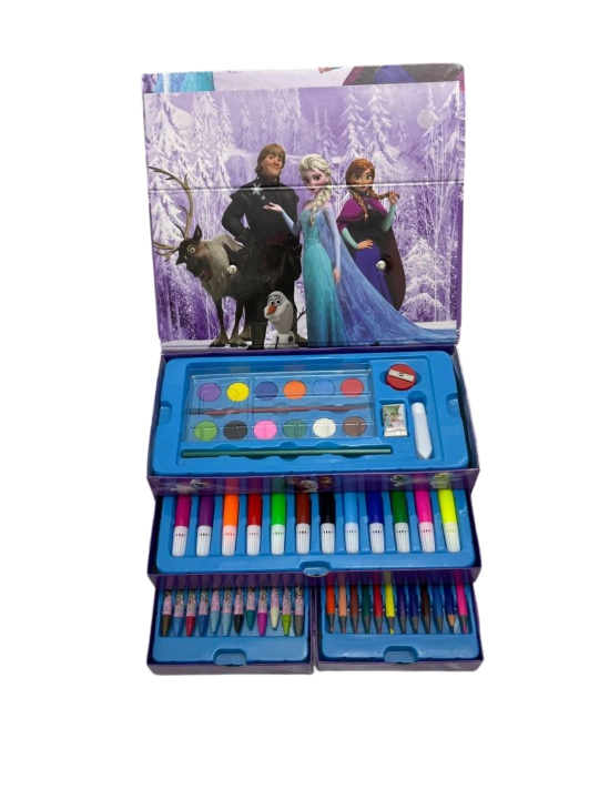 Frozen rasm to‘plami — 54 ta bo‘yoq, flomaster va cho‘tka bilan, bolalar uchun