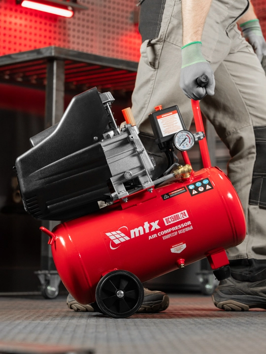 MTX DC1500L/24 havo kompressori, 1.5 kVt, 24 l, 210 litr/min, 58017