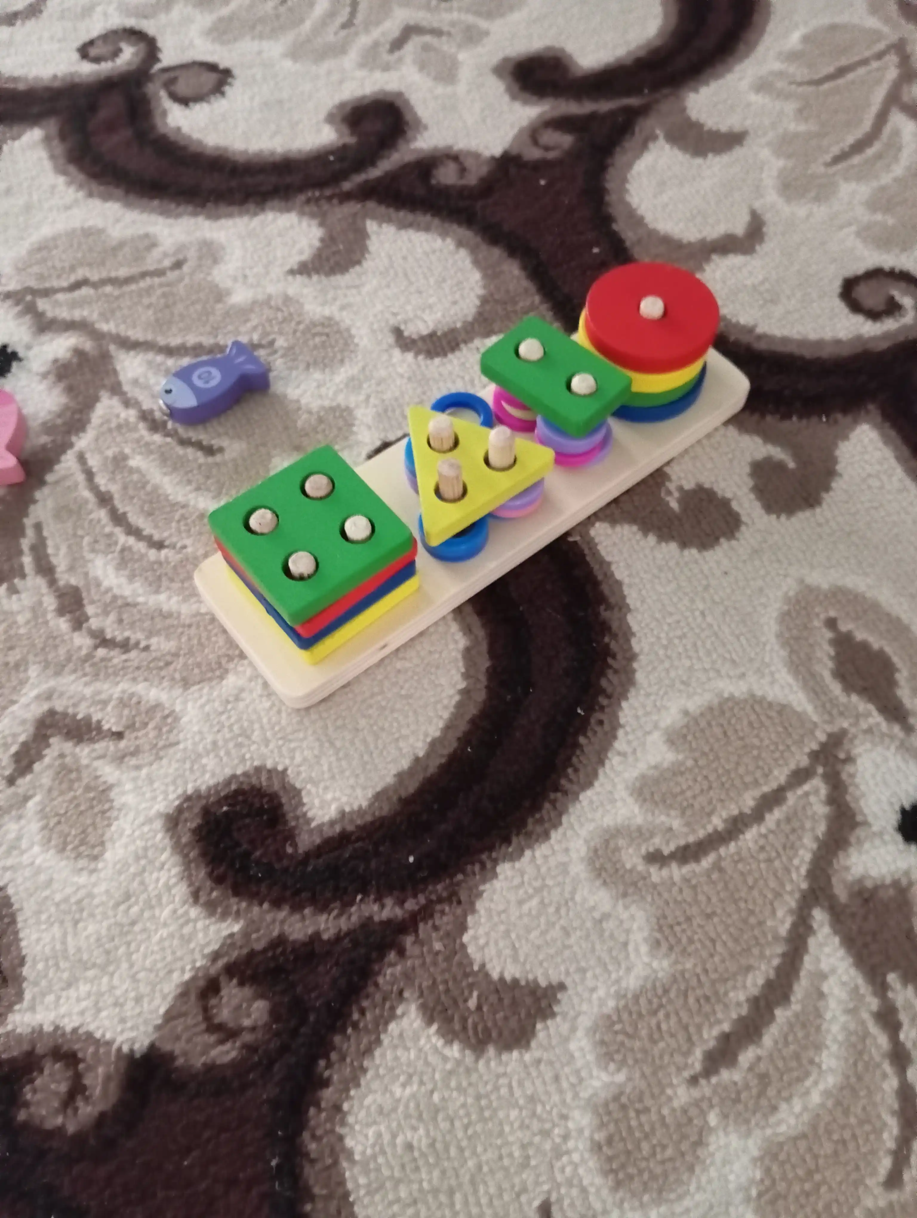 Yog'och o'quv o'yinchoq, jumboq, bolalar uchun, sorter, montessori, piramidalar