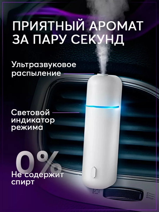 Освежитель для машины, аромадиффузор, беспроводной, 6 ароматов в наборе