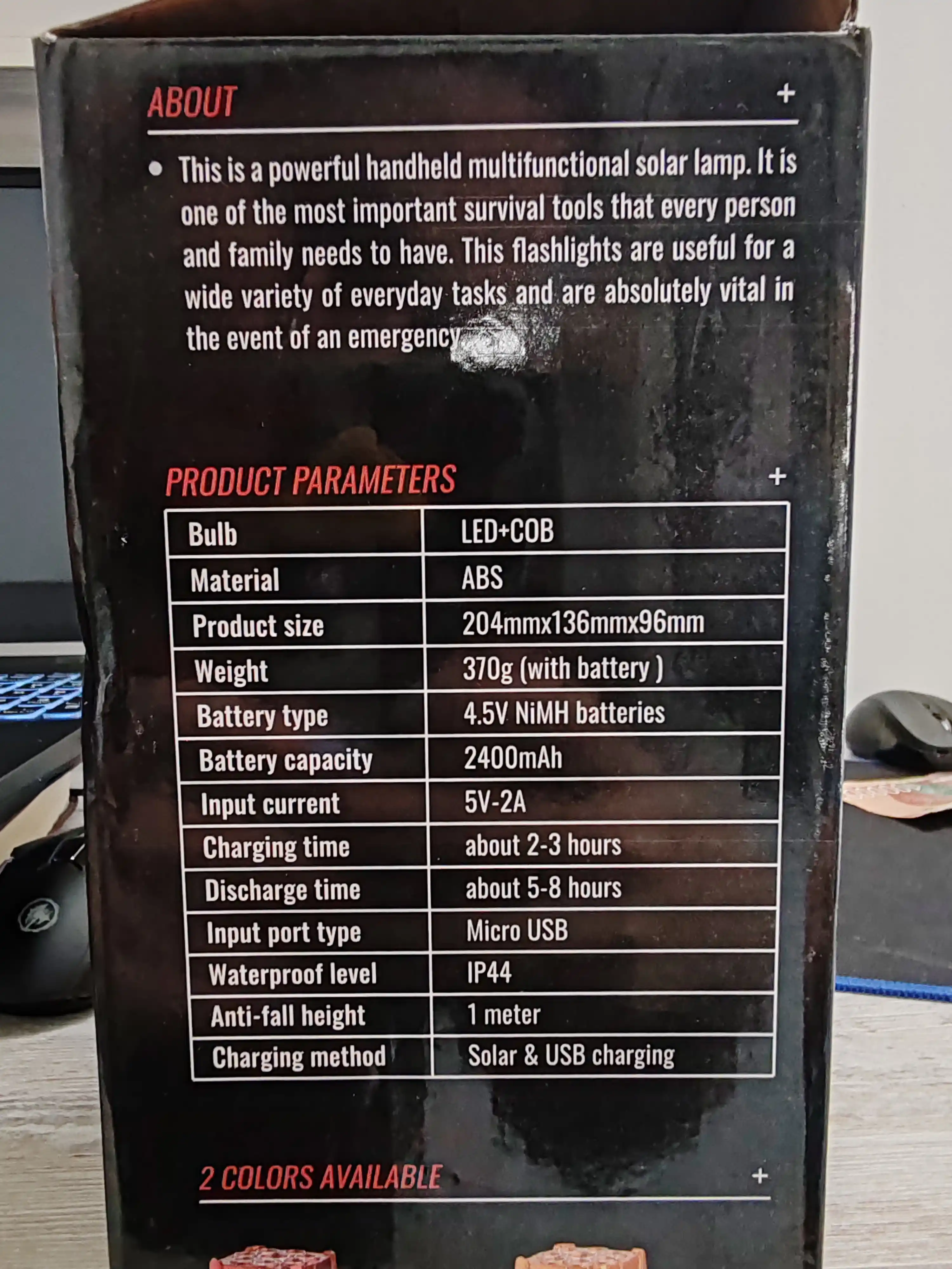 Solar Max Pro – Фонарь с солнечной панелью и Power Bank