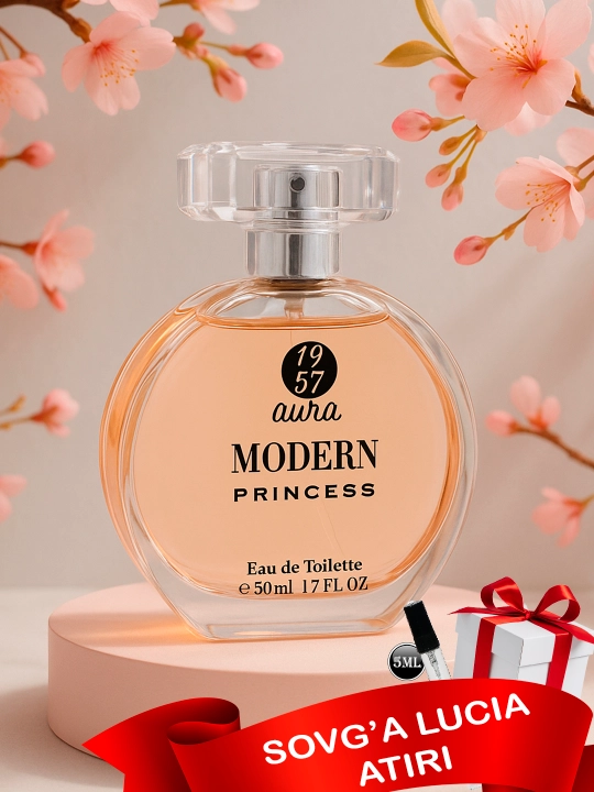 Aura Modern ayollar pardoz suvi, 50 ml+ Lucia atir namunasi 5 ml sovg‘a sifatida - 
