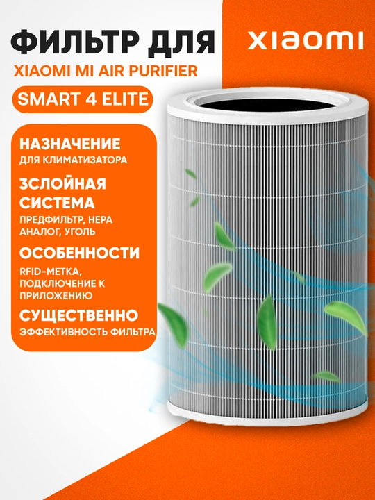 Фильтр для очистителя воздуха Xiaomi Elite, 4 Pro, 4 Lite, 4 Compact, Mijia 6, Evaporative