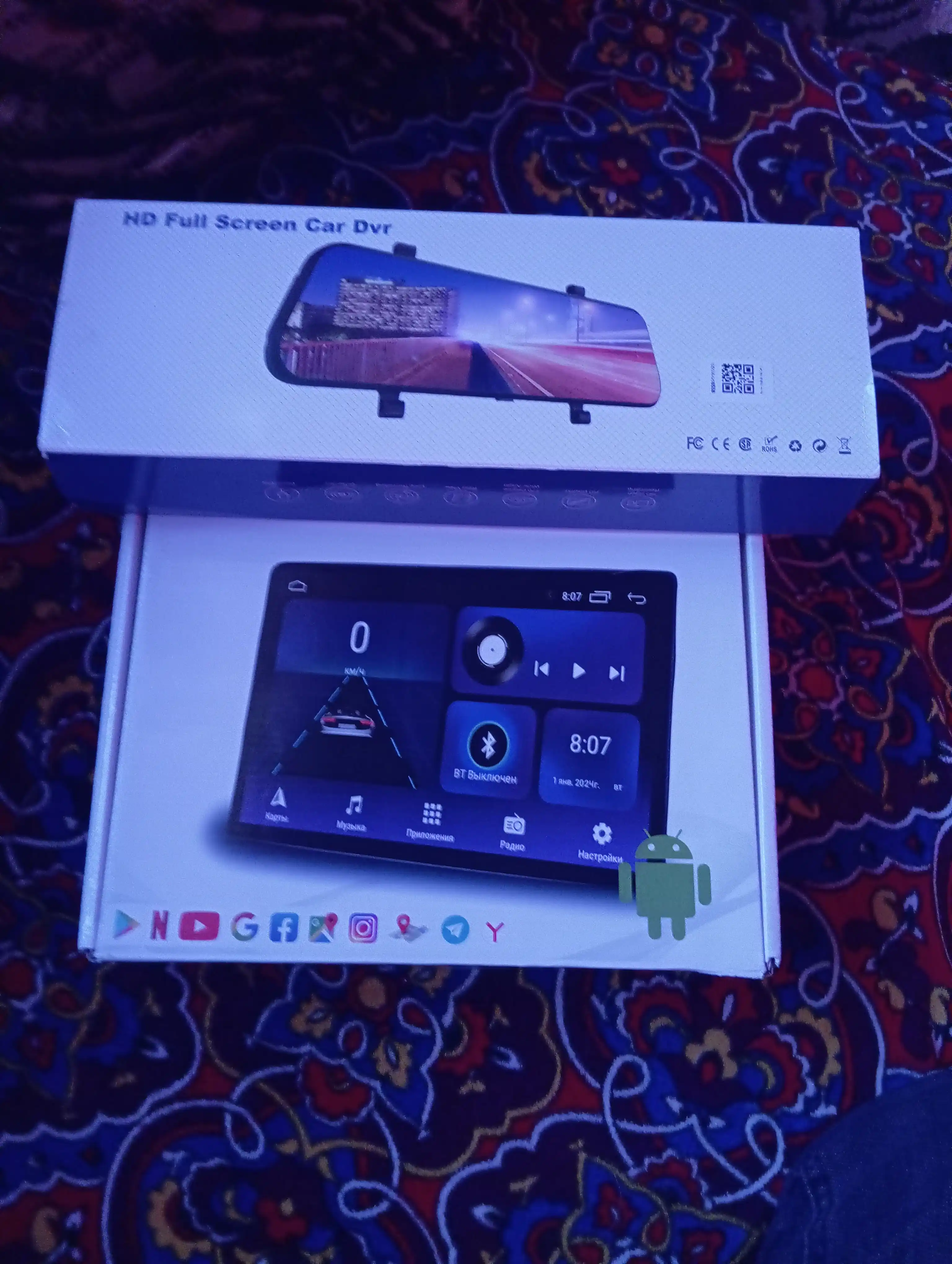 To'liq ekranli videoregistrator barcha turdagi avtomillar uchun Full HD 4K