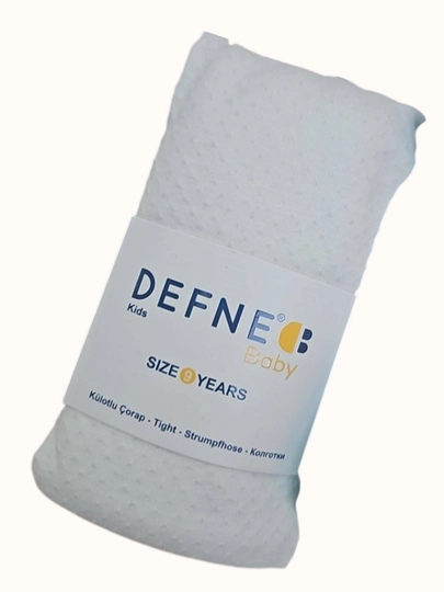 Детские колготки Defne Bebe для  осенние, средней плотности, однотонные — MITESO-DETKOLG-КРЕМОВ-5 лет