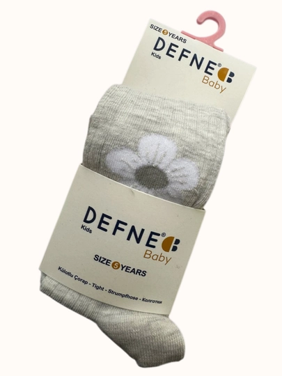 Детские колготки Defne Bebe для  осенние, средней плотности, однотонные — MITESO-DETKOLG-СЕРМЕТ-03МЕС