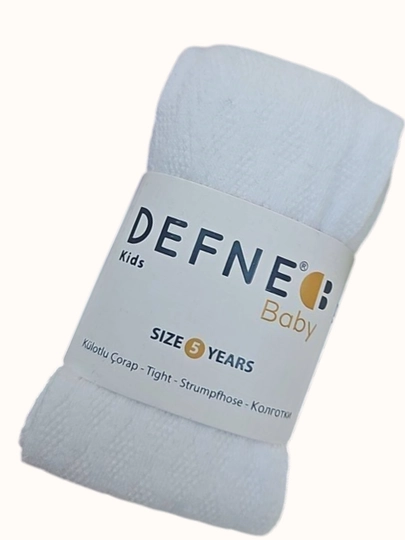 Детские колготки Defne Bebe для  осенние, средней плотности, однотонные — MITESO-DETKOLG-МОЛОЧ-1824МЕС