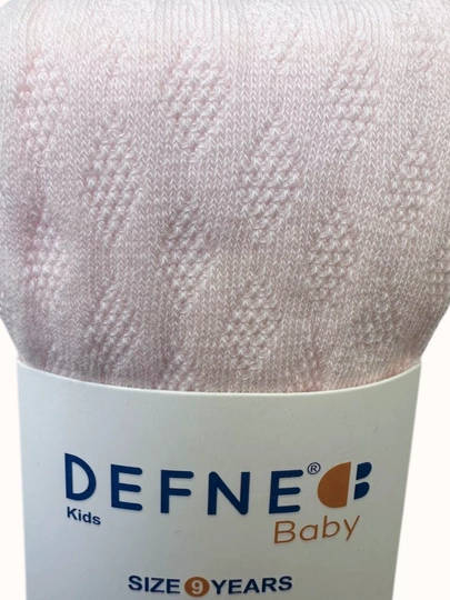 Детские колготки Defne Bebe для  осенние, средней плотности, однотонные — MITESO-DETKOLG-РОЗОВ-03МЕС