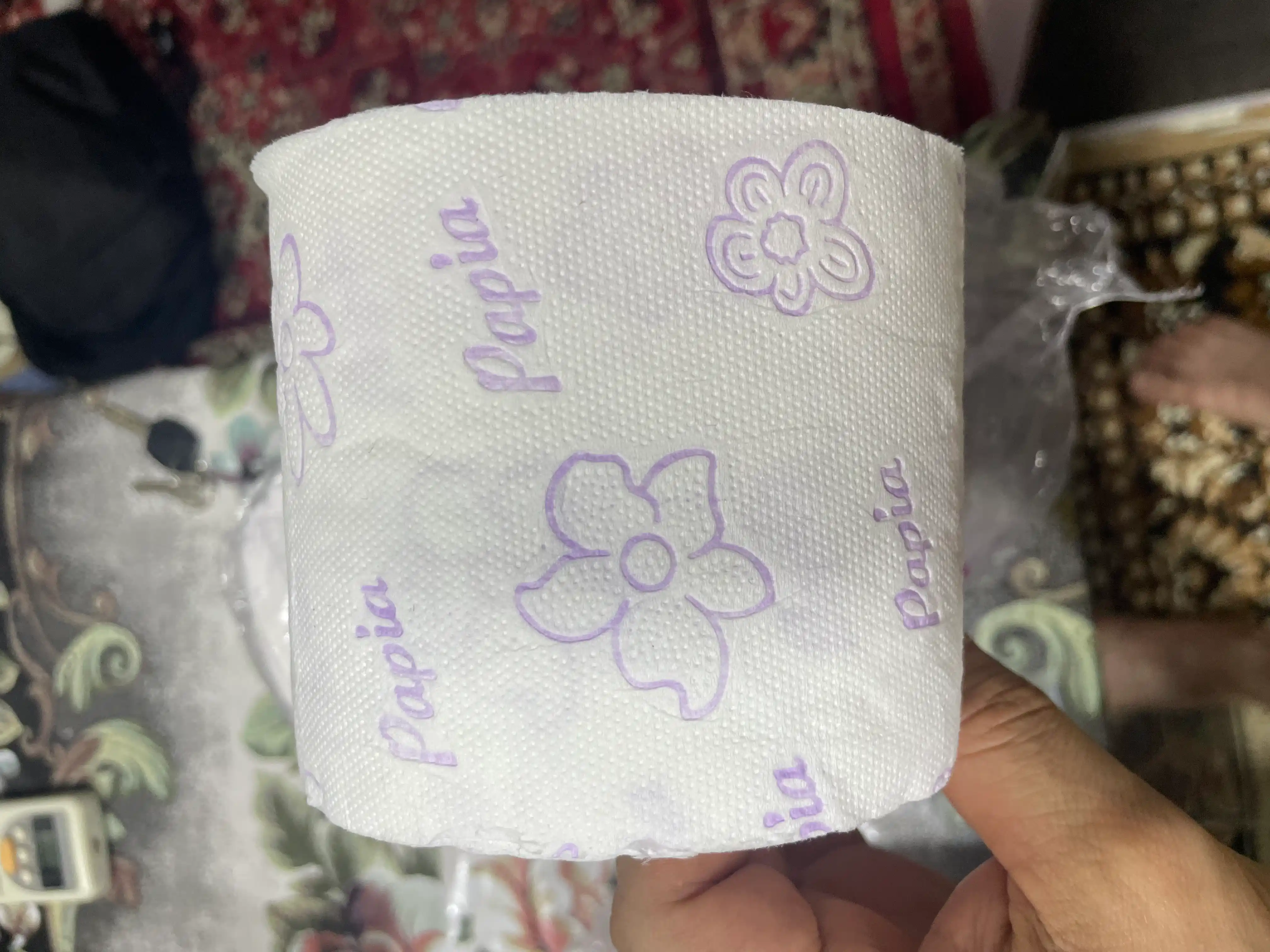 Tualet qog'ozi Papia Bali Flower, 3 qatlam 4 dona