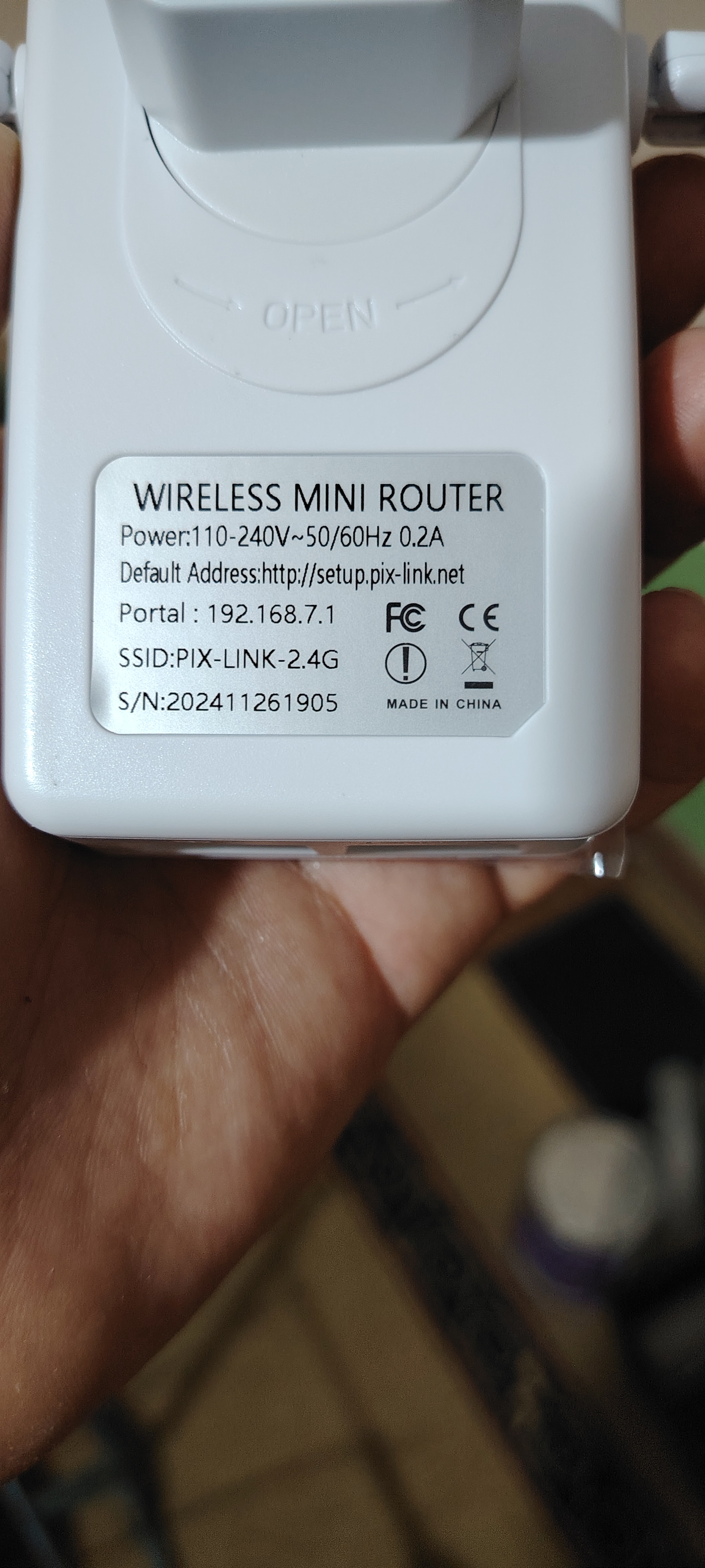 Усилитель сигнала Wi-Fi мини-роутер, репитер 3 в 1 Pix-link LV-WR09