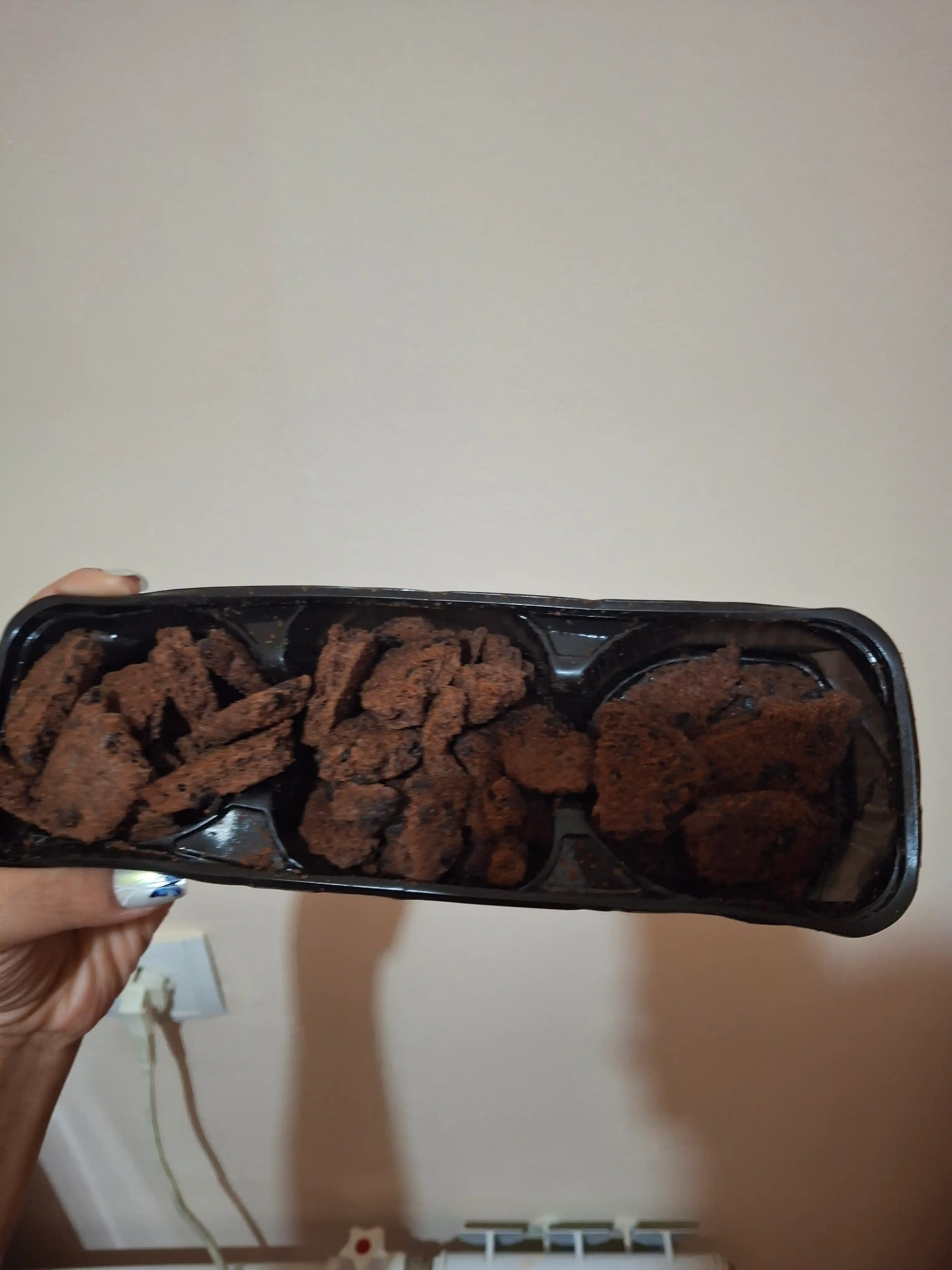 Yog'li pechenye Roshen Lovita Classic Cookies, kakao glazur bo'laklari bilan, 150 g