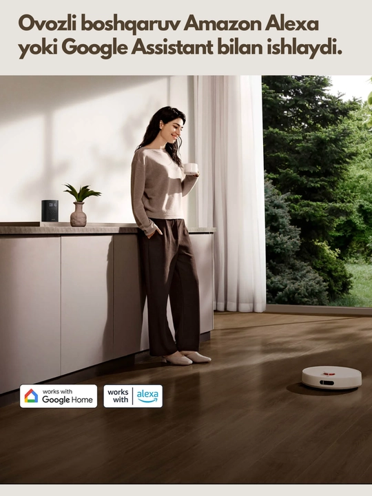 Робот-пылесос Xiaomi Robot Vacuum H40,мощность 10000Pa,пылесборник 4л,навигация LDS