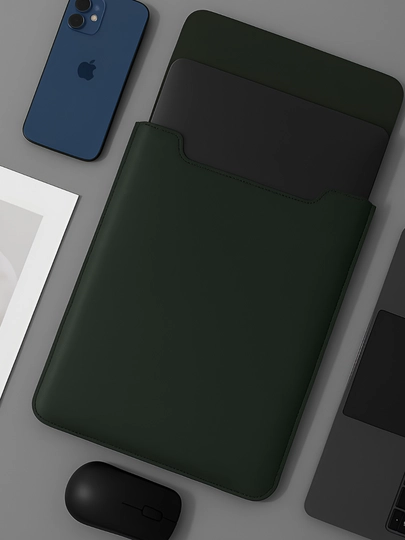 Сумка для ноутбука и Macbook, чехол — BAGS007-CHEXOL-ЛЗЕЛЕН-13