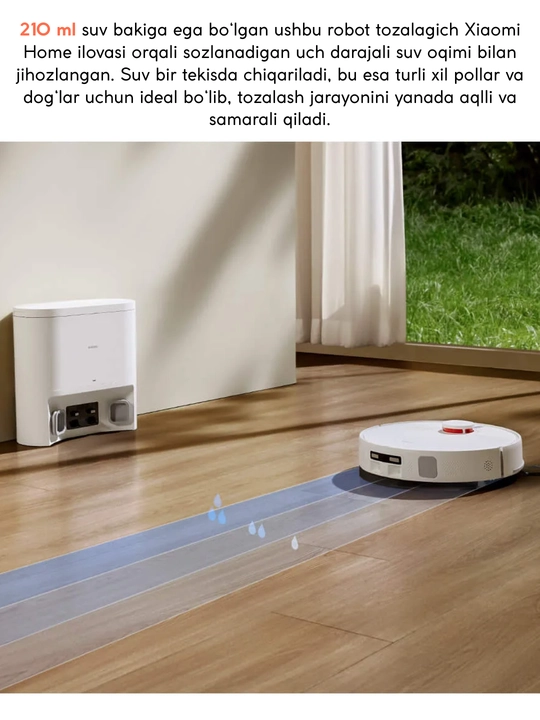 Робот-пылесос Xiaomi Robot Vacuum H40,мощность 10000Pa,пылесборник 4л,навигация LDS