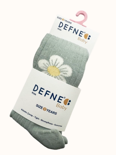Детские колготки Defne Bebe для  осенние, средней плотности, однотонные — MITESO-DETKOLG-МЯТН-10 лет