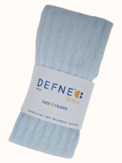 Детские колготки Defne Bebe для  осенние, средней плотности, однотонные — MITESO-DETKOLG-НГОЛУБ-6 лет