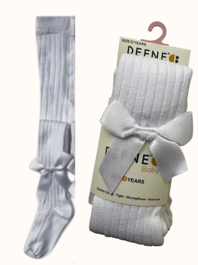 Детские колготки Defne Bebe для  осенние, средней плотности, однотонные — MITESO-DETKOLG-БЕЖЕВ-7 лет
