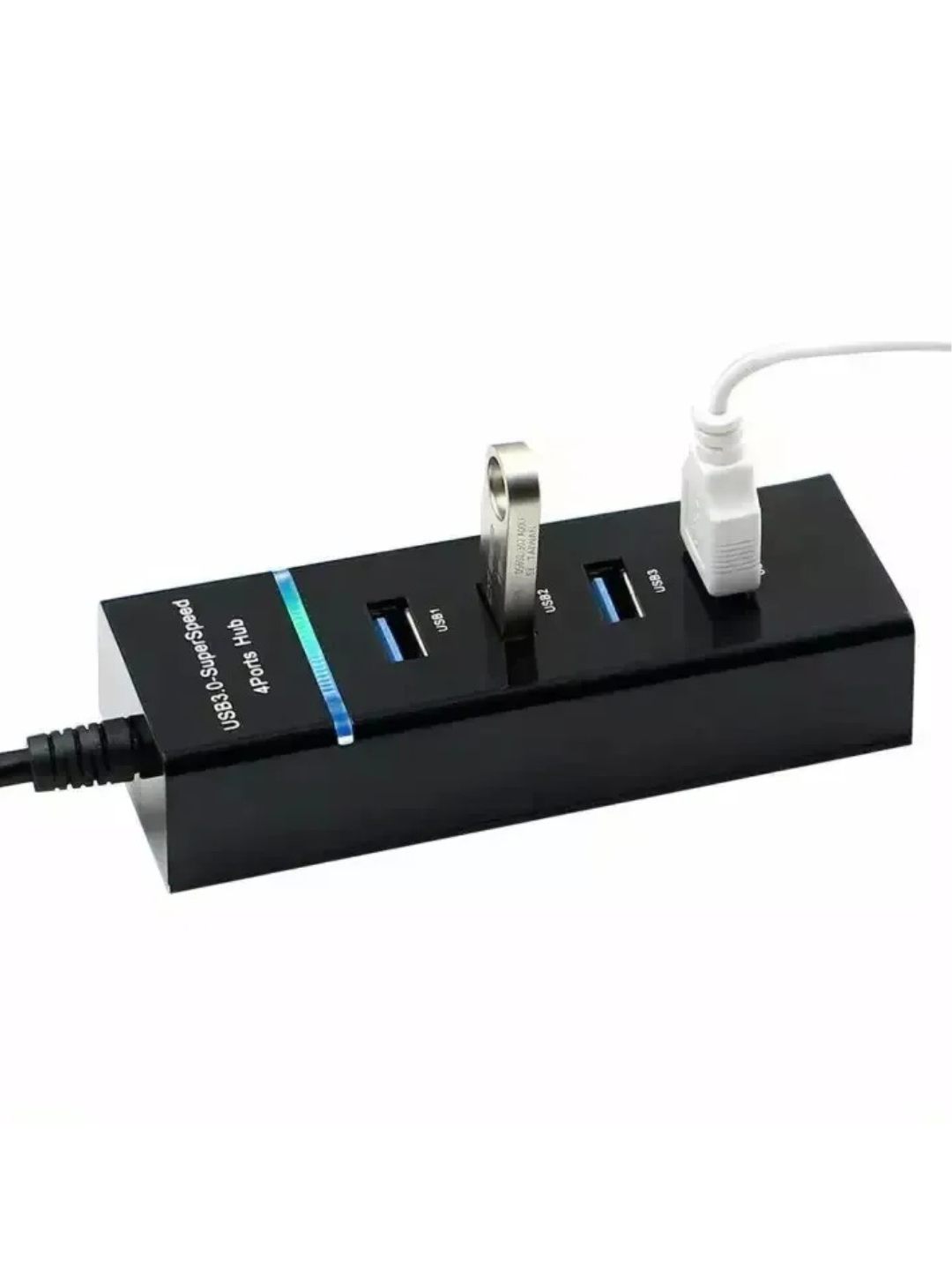 USB Hub 4 ta portli USB 3.0 razvetvitel – 5 Gbit/s tezlik, kompyuter uchun