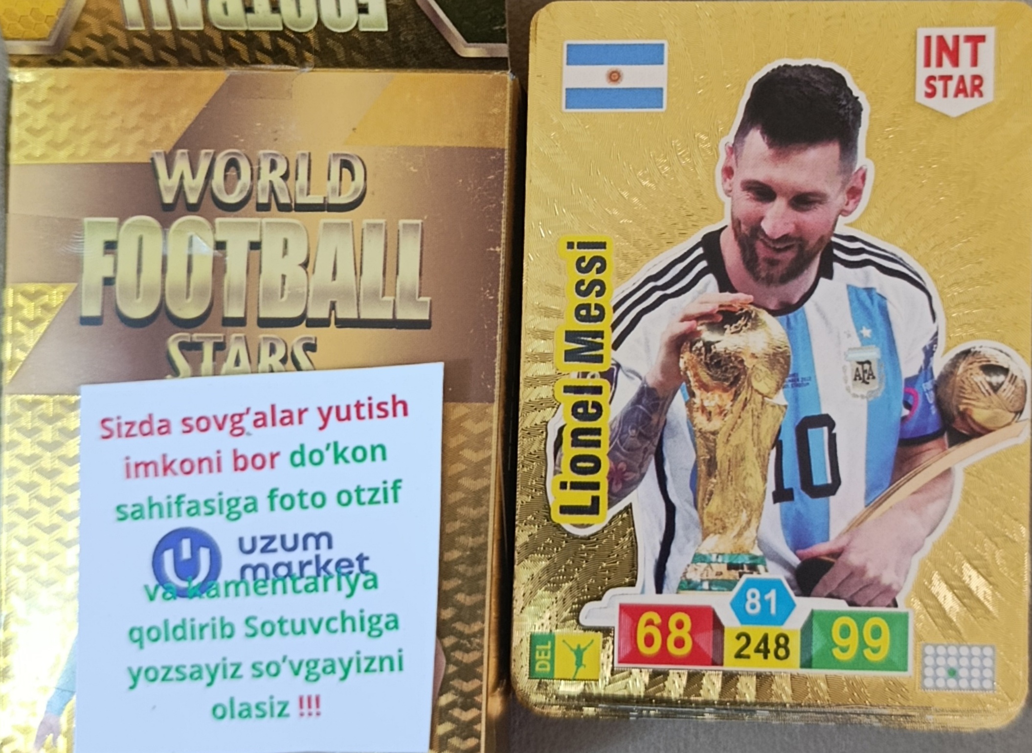 FIFA futbolchi kartochkalari, Pokémon, Dollar 55 dona