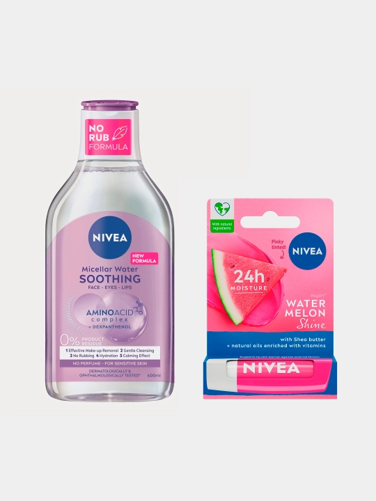 Matselyar suvi yumshatuvchi 3 v 1,400 ml Hadya sifatida lab balzami “Qarpuz yorug‘i”,4,8 g