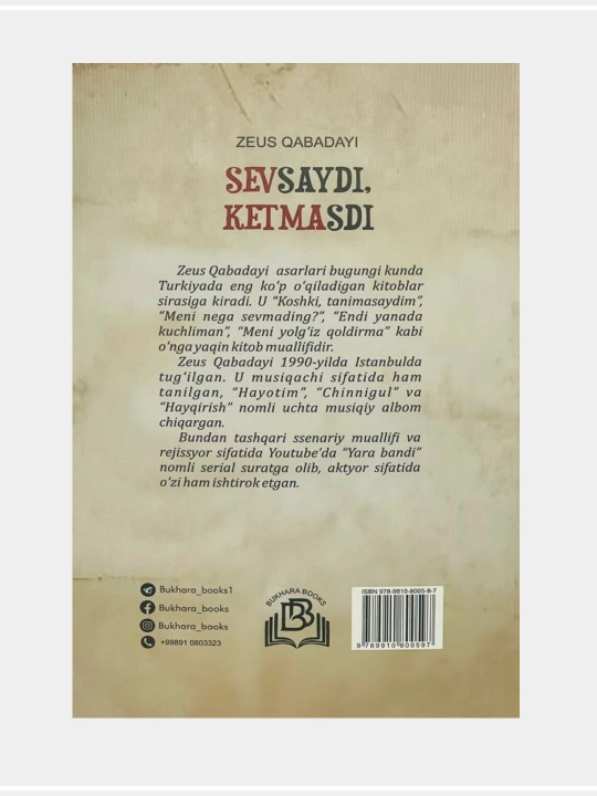Зеус Қабадайи: Севсайди, кетмасди, Мени нега севмадинг, на узбекском