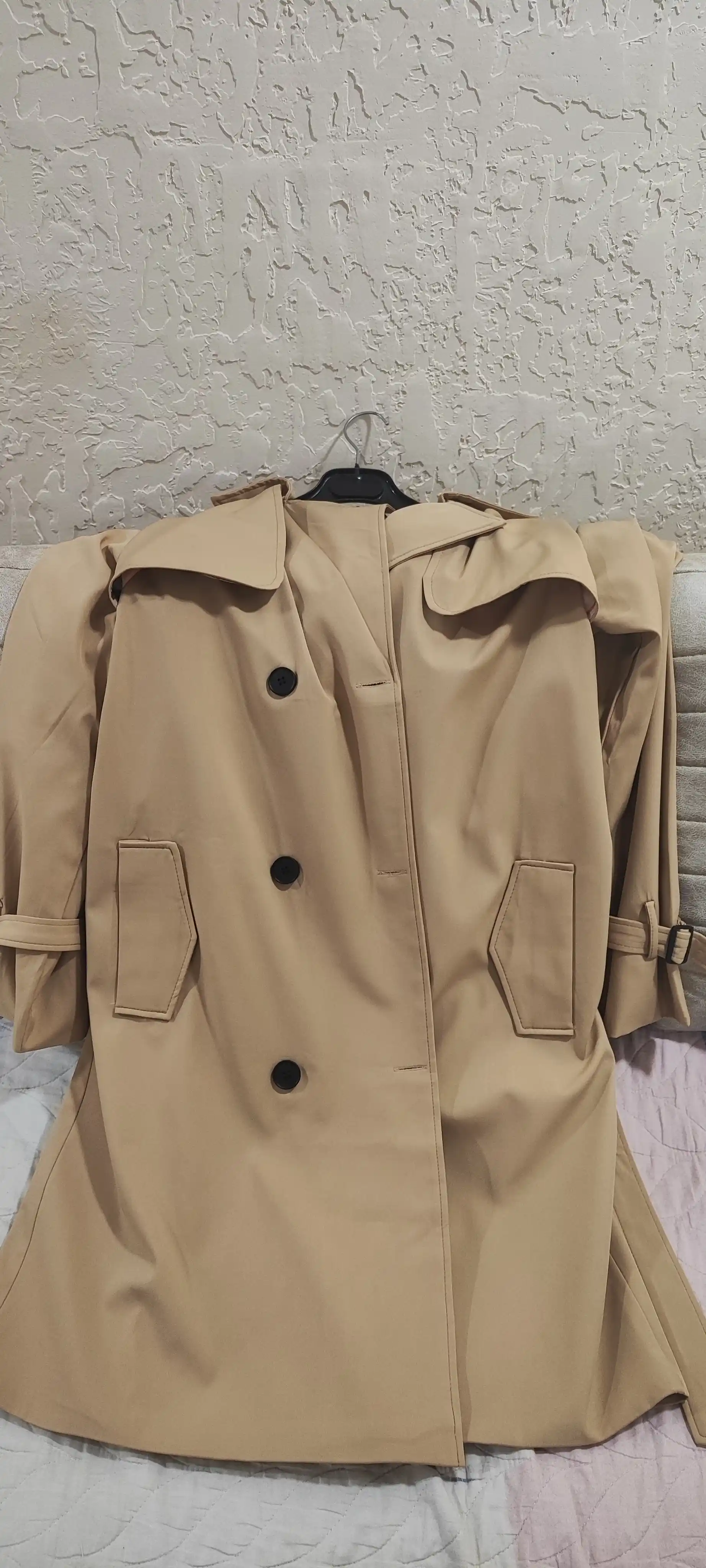Ayollar uchun o‘rta uzunlikdagi trench plash, M–4XL — ELLY FASHION