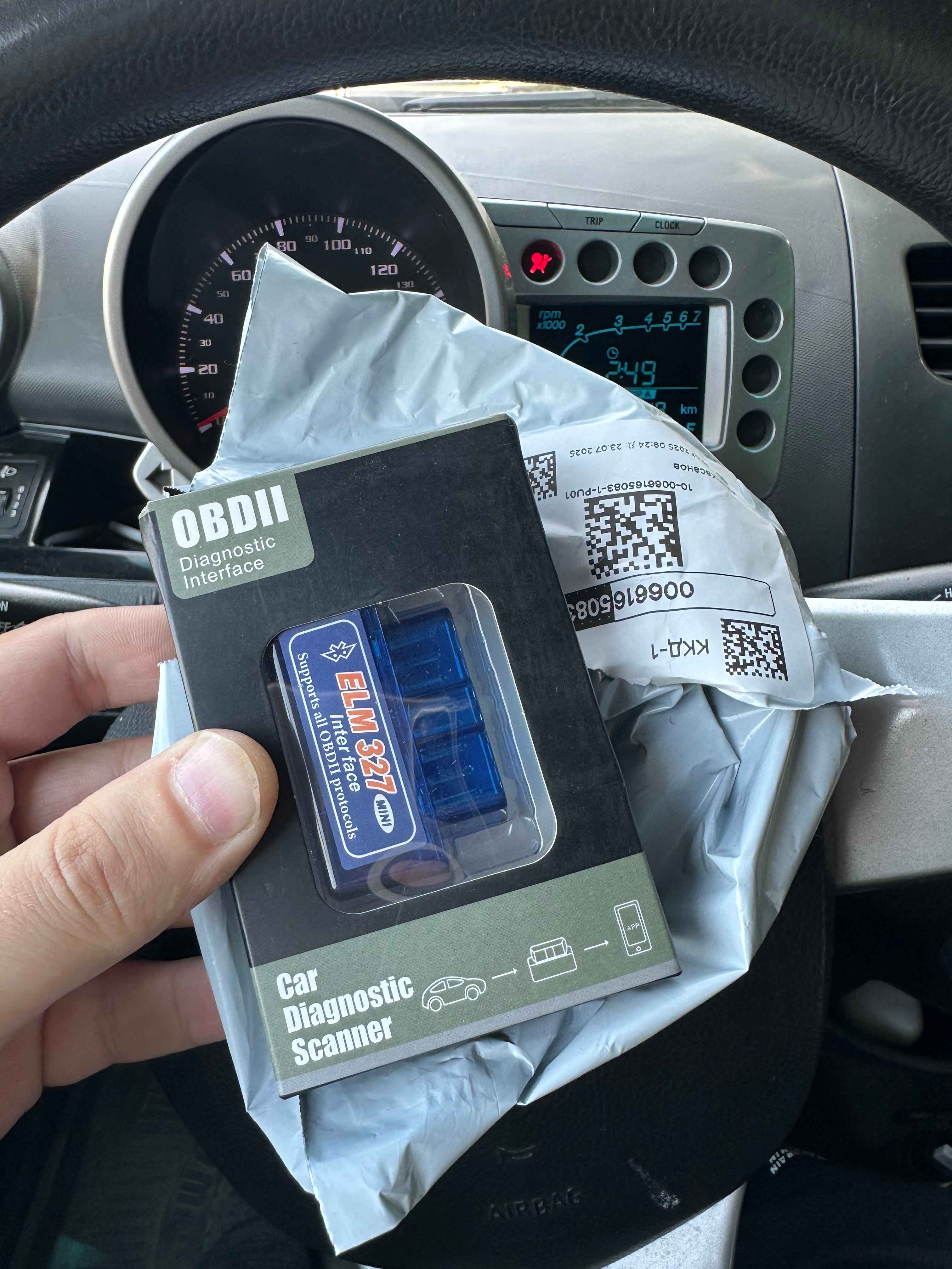 Avtodiagnostik xatolik skaneri ELM327 OBD2 V2.1, Android, Bluetooth