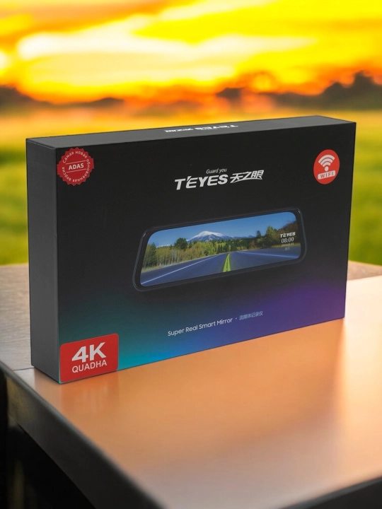 Videoregistrator Teyes Q9 WiFi 4K+1080P, Wi-Fi,  avtomobil oynasi - 