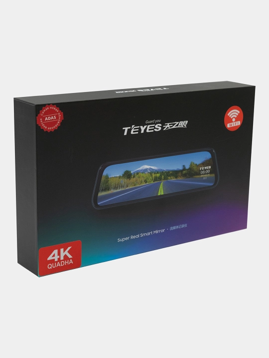 Videoregistrator Teyes Q9 WiFi 4K+1080P, Wi-Fi,  avtomobil oynasi