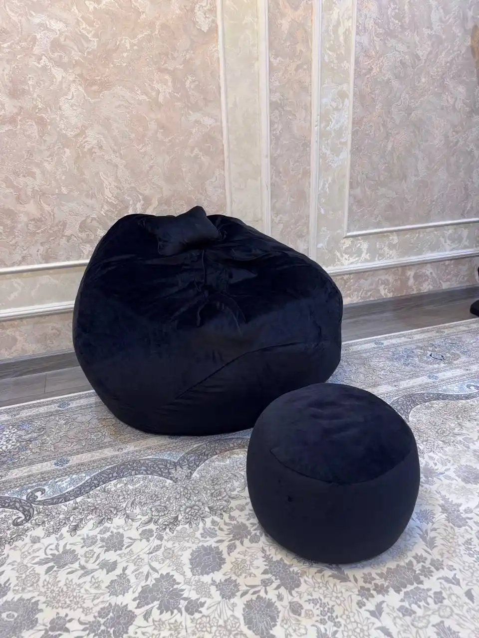 Bean bag divani, o'lchamlari XL, XXL, XXXL