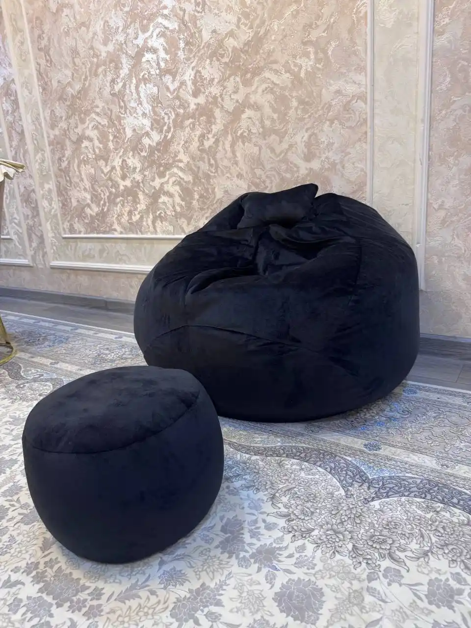 Bean bag divani, o'lchamlari XL, XXL, XXXL