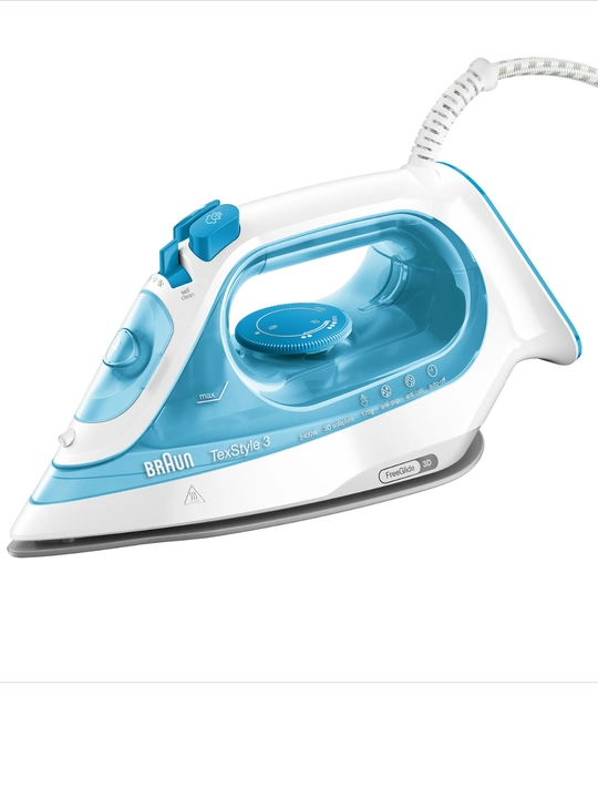 Bugʻli dazmol Braun SI3053BL TexStyle 3, 2400 Vt, bugʻ zarbasi 170 g/min
