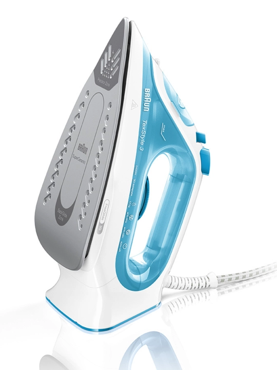 Bugʻli dazmol Braun SI3053BL TexStyle 3, 2400 Vt, bugʻ zarbasi 170 g/min